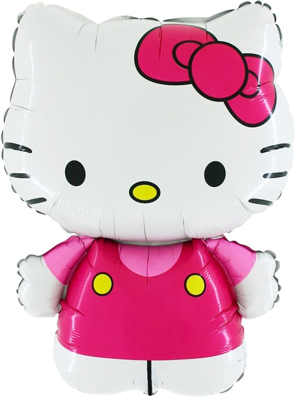 30" Hello Kitty Foil Balloon – Pink Dress, Self-Sealing, Air or Helium Inflatable, Perfect Birthday or Party Decoration (Pink)